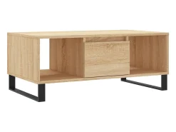 Mesa de centro madera contrachapada roble Sonoma 90x50x36,5 cm