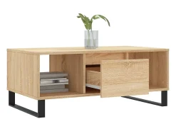 Mesa de centro madera contrachapada roble Sonoma 90x50x36,5 cm