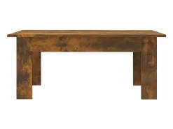 Mesa de centro madera contrachapada roble ahumado 100x60x42 cm
