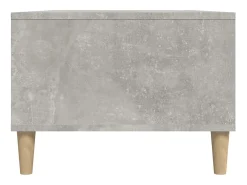 Mesa de centro madera contrachapada gris hormigón 90x50x36,5 cm