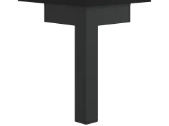 Mesa de centro madera contrachapada negro 50x50x40 cm