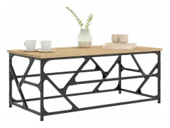 Mesa de centro madera contrachapada roble Sonoma 100x50x40 cm