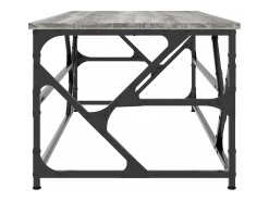 Mesa de centro madera contrachapada gris Sonoma 100x50x40 cm