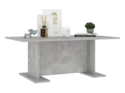 Mesa de centro madera contrachapada gris hormigón 103,5x60x40cm