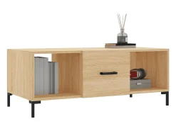 Mesa de centro madera contrachapada roble Sonoma 102x50x40 cm