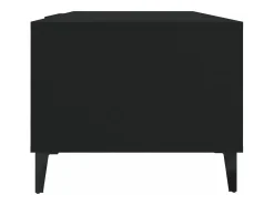 Mesa de centro madera contrachapada negro 102x50x40 cm