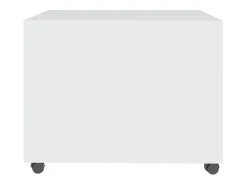 Mesa de centro madera contrachapada blanco 55x55x40 cm