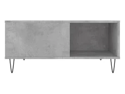 Mesa de centro madera contrachapada gris hormigón 80x80x36,5 cm