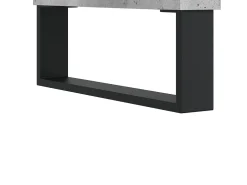 Mesa de centro madera de ingeniería gris hormigón 90x60x35 cm