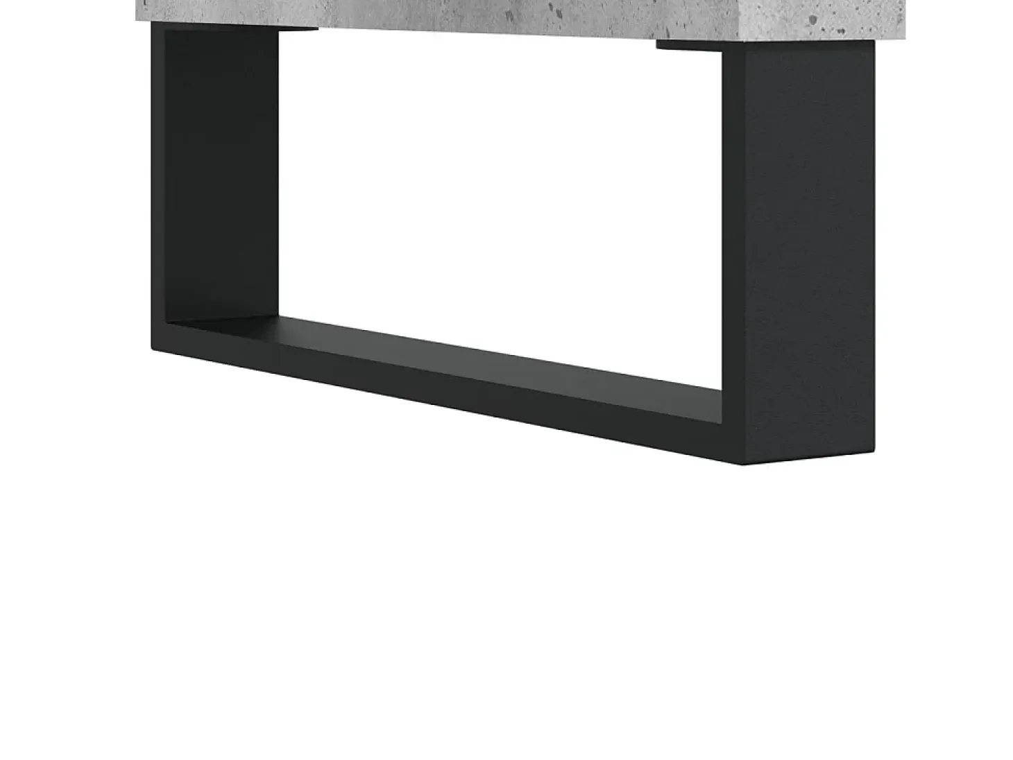 Mesa de centro madera de ingeniería gris hormigón 90x60x35 cm
