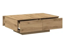 Mesa de centro madera de ingeniería roble artisan 90x60x31 cm