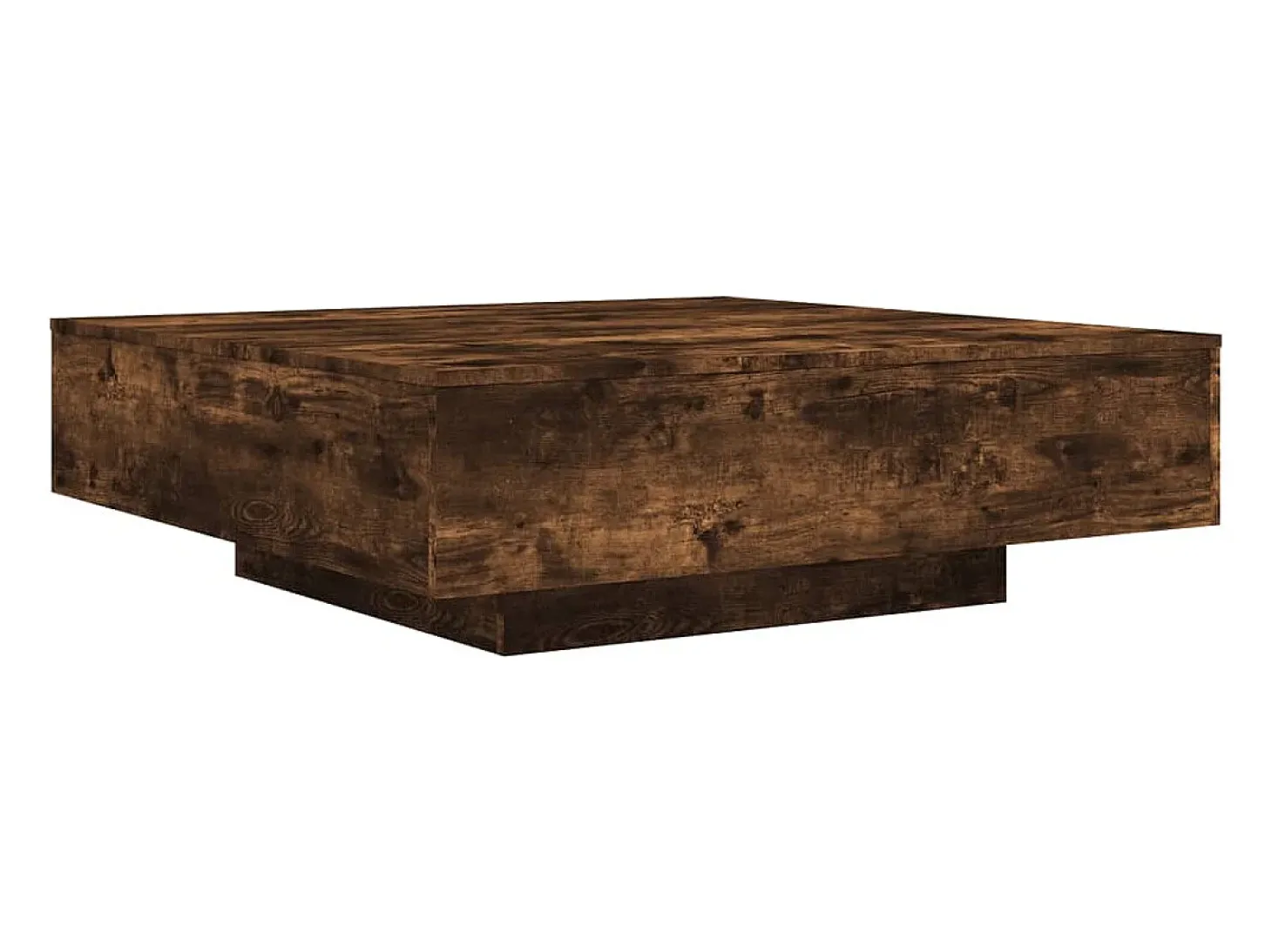 Mesa de centro madera de ingeniería roble ahumado 100x100x31 cm