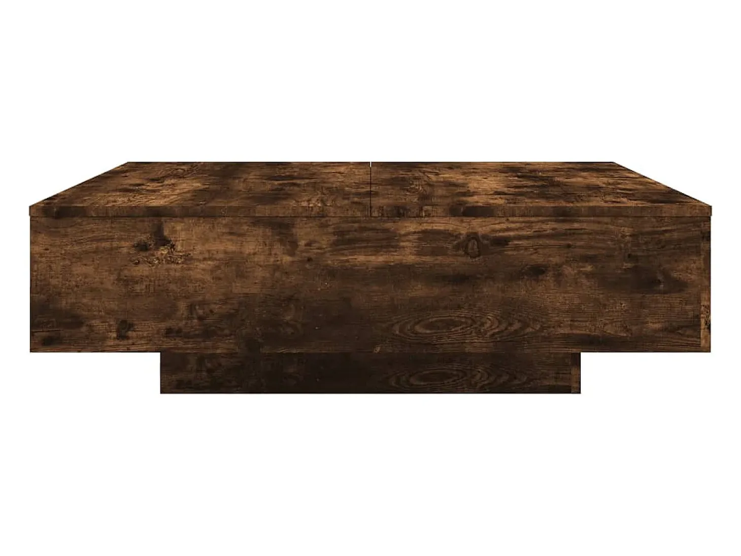 Mesa de centro madera de ingeniería roble ahumado 100x100x31 cm