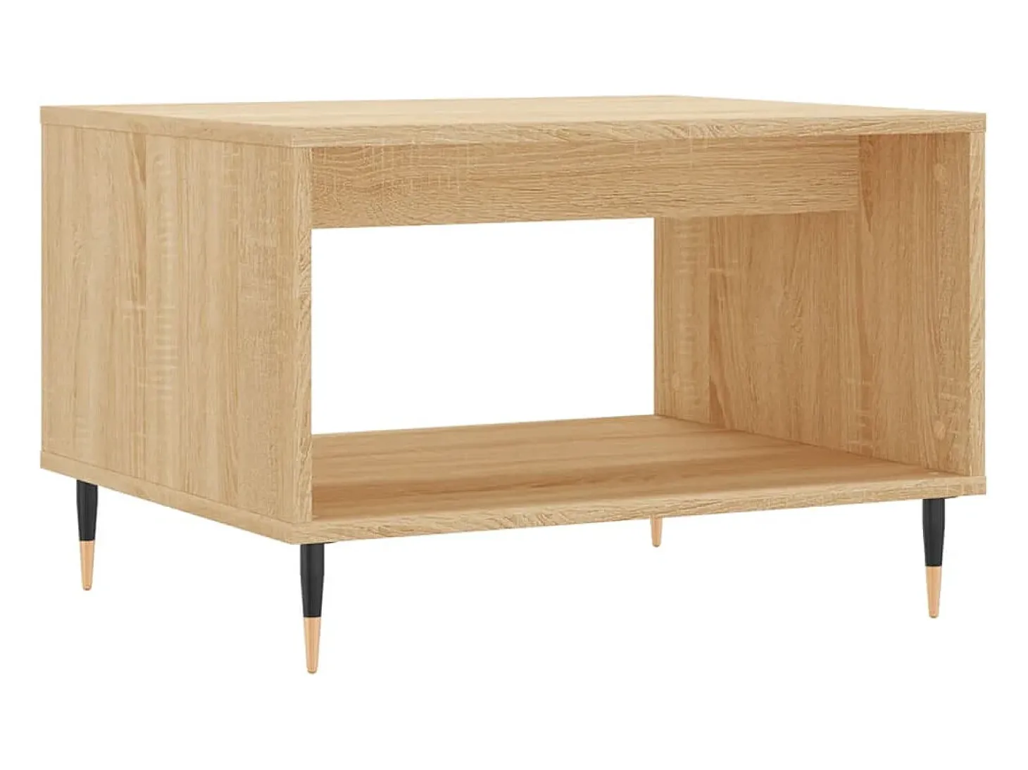 Mesa de centro madera de ingeniería roble Sonoma 60x50x40 cm