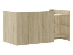 Mesa de centro madera de ingeniería roble Sonoma 100x50x50 cm