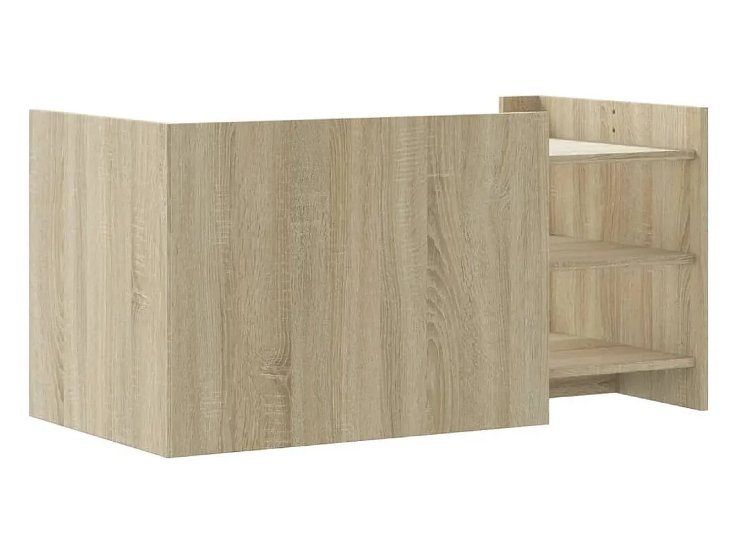 Mesa de centro madera de ingeniería roble Sonoma 100x50x50 cm