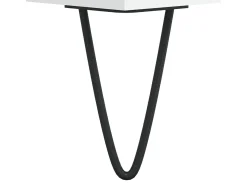 Mesa de centro madera de ingeniería blanca 60x50x40 cm