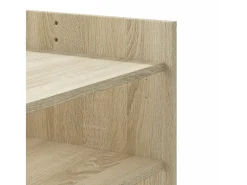 Mesa de centro madera de ingeniería roble Sonoma 80x50x50 cm