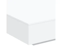 Mesa de centro madera de ingeniería blanco 100x100x31 cm
