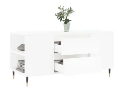 Mesa de centro madera de ingeniería blanco 102x44,5x50 cm ES84952