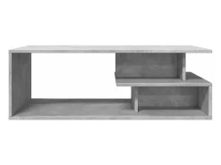 Mesa de centro madera de ingeniería gris hormigón 102x55x35 cm