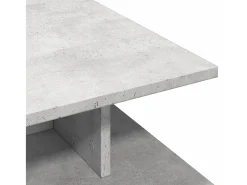 Mesa de centro madera de ingeniería gris hormigón 102x55x35 cm