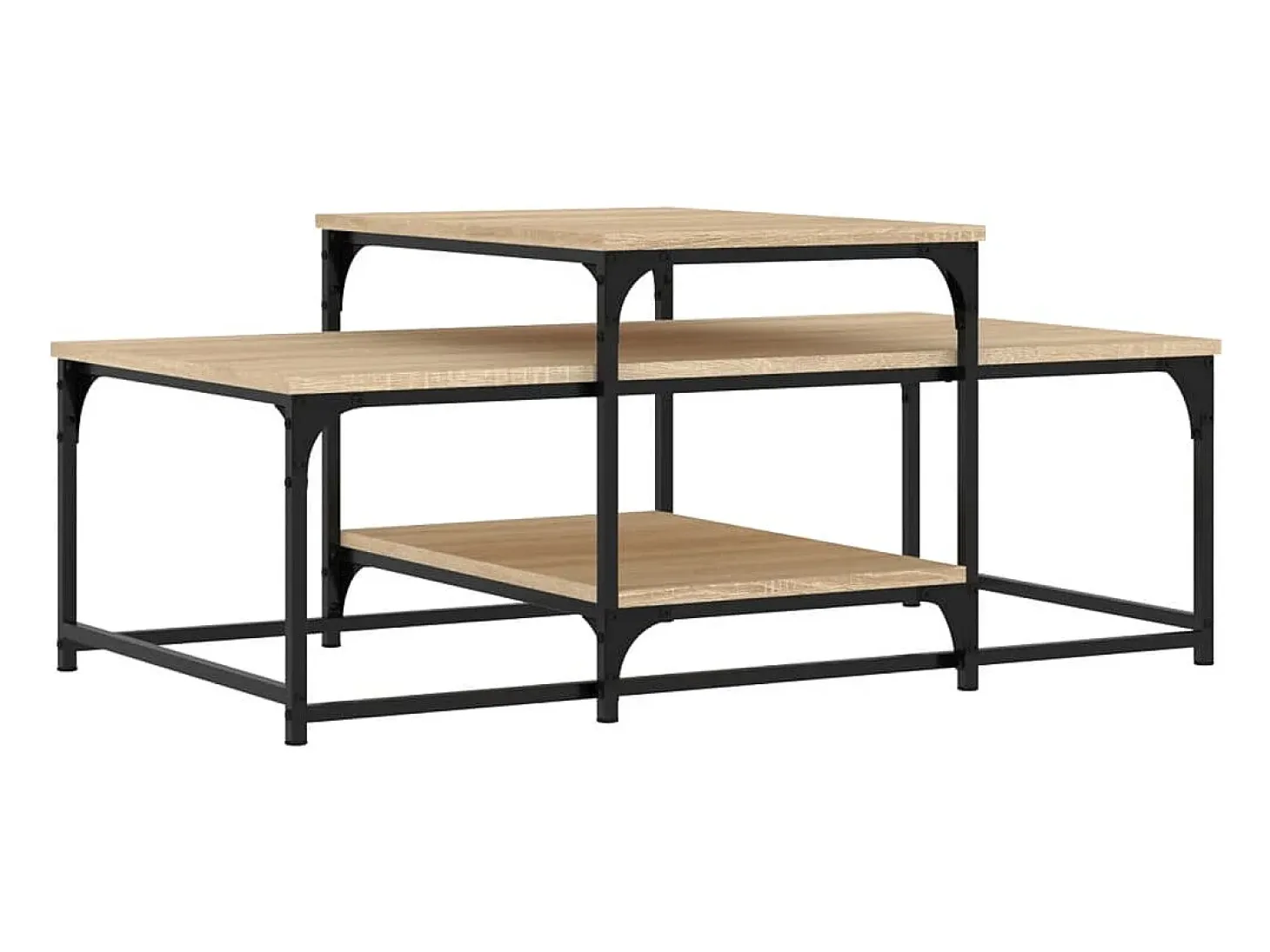 Mesa de centro madera de ingeniería roble Sonoma 102x60x45 cm