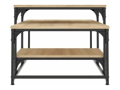 Mesa de centro madera de ingeniería roble Sonoma 102x60x45 cm