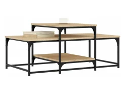 Mesa de centro madera de ingeniería roble Sonoma 102x60x45 cm