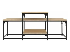 Mesa de centro madera de ingeniería roble Sonoma 102x60x45 cm