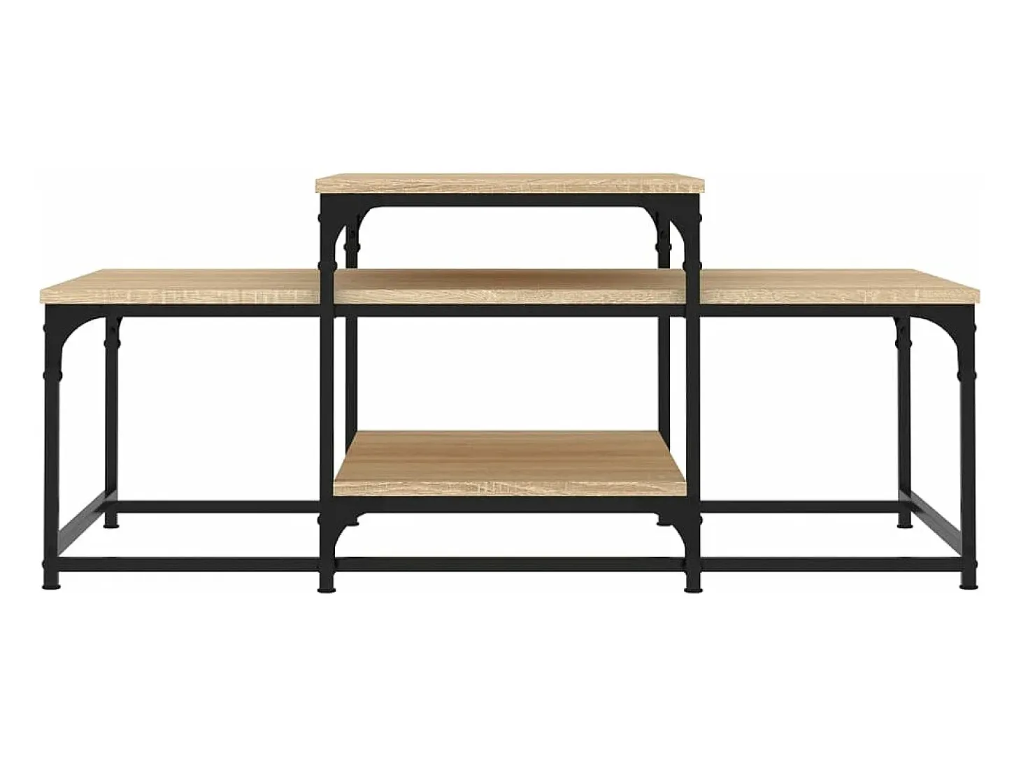 Mesa de centro madera de ingeniería roble Sonoma 102x60x45 cm
