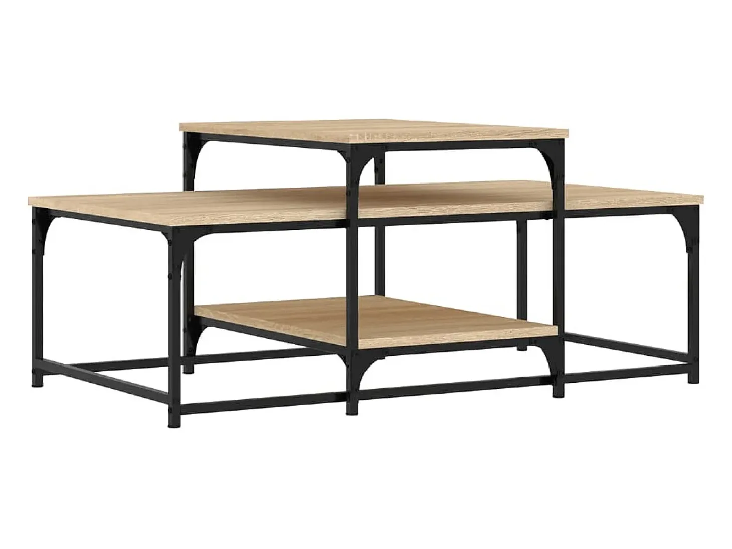 Mesa de centro madera de ingeniería roble Sonoma 102x60x45 cm