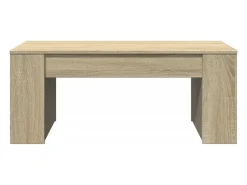 Mesa de centro madera de ingeniería roble Sonoma 102x55x42 cm