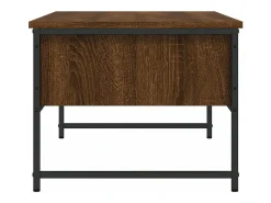 Mesa de centro madera de ingeniería marrón roble 101x49x39,5 cm