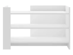 Mesa de centro madera de ingeniería blanca 80x50x50 cm