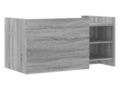 Mesa de centro madera de ingeniería gris Sonoma 100x50x50 cm