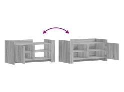 Mesa de centro madera de ingeniería gris Sonoma 100x50x50 cm