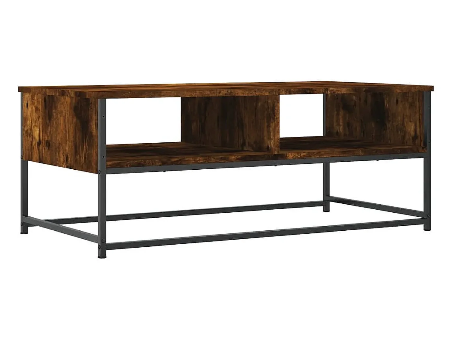 Mesa de centro madera de ingeniería roble ahumado 100x51x40 cm