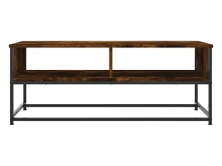 Mesa de centro madera de ingeniería roble ahumado 100x51x40 cm