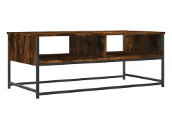 Mesa de centro madera de ingeniería roble ahumado 100x51x40 cm