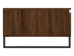 Mesa de centro madera de ingeniería roble marrón 90x60x35 cm