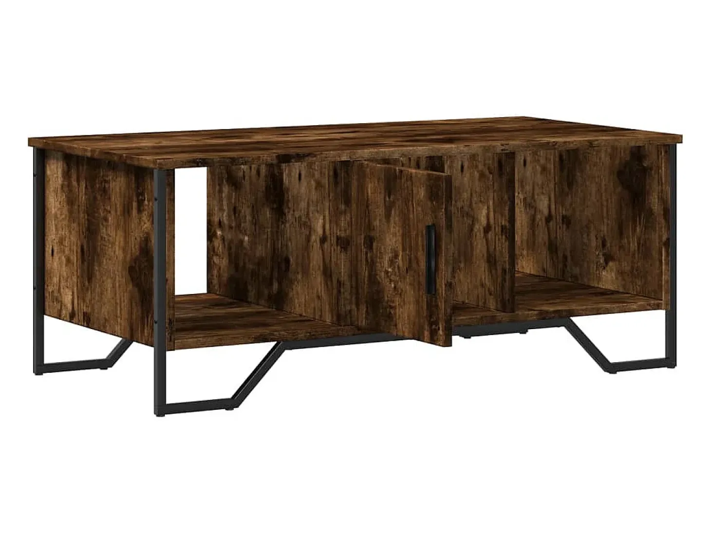 Mesa de centro madera de ingeniería roble ahumado 100x51x40 cm