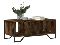 Mesa de centro madera de ingeniería roble ahumado 100x51x40 cm