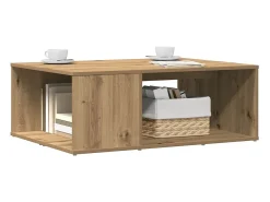Mesa de centro madera de ingeniería roble artisan 90x67x33 cm