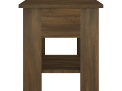 Mesa de centro madera de ingeniería marrón roble 40x40x42 cm ES15840