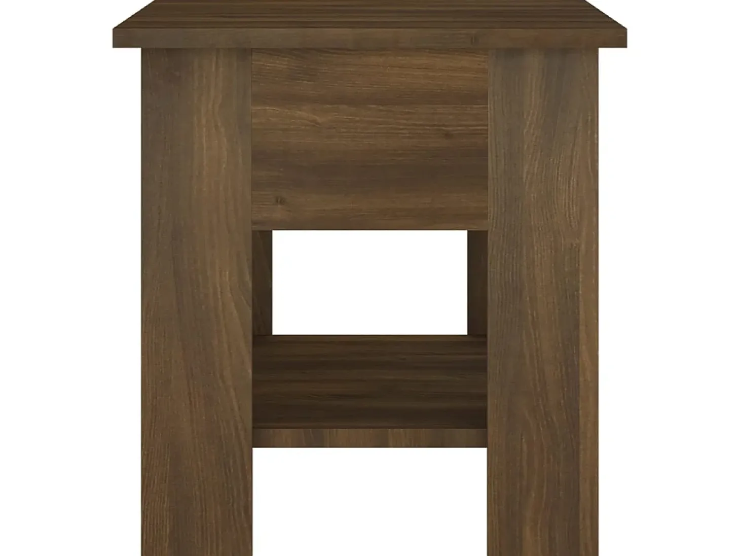 Mesa de centro madera de ingeniería marrón roble 40x40x42 cm ES15840