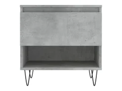 Mesa de centro madera de ingeniería gris hormigón 50x46x50 cm
