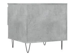 Mesa de centro madera de ingeniería gris hormigón 50x46x50 cm