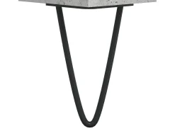 Mesa de centro madera de ingeniería gris hormigón 50x46x50 cm