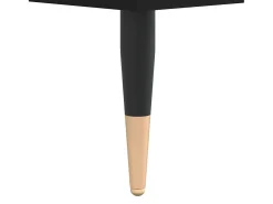 Mesa de centro madera de ingeniería negro 50x46x50 cm